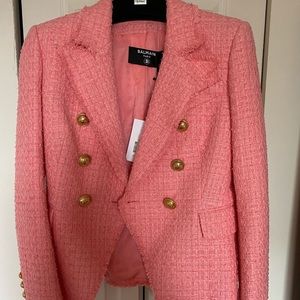 Balmain pink tweed jacket